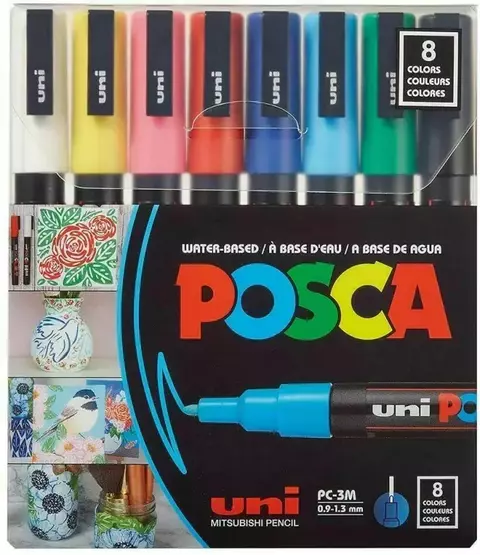 Set marcador Uni Posca PC-3M X8 Clásicos