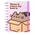 Cuaderno sistema a disco - Pusheen- MOOVING LOOP
