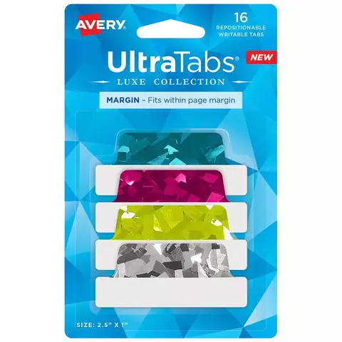 ULTRA TABS SLIM REPOSICIONABLES x16 - GlitterAvery