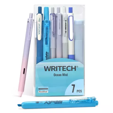 Set Writech x7 piezas Blue&Black - comprar online