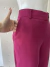 CALÇA ALFAITARIA FÚCSIA LINHO - CRIS NUNES COLLECTION - loja online