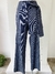 Calça Milão Risca Jeans Marinho - Cris Nunes Collection - comprar online