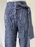 Calça Milão Risca Jeans Marinho - Cris Nunes Collection