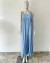VESTIDO SENHORITA EM LINHO AZUL