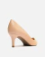 SCARPIN AREZZO NUDE SALTO BAIXO - comprar online
