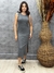 Vestido Midi Canelado C/ Fenda