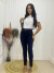 0708 Calça Jeans Lisa Escura PDA