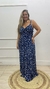 Vestido Longo Viscose Plus Alça Busto Laço BJ JLN