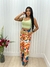 Calça Pantalona Dois Botões Crepe