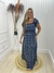Vestido Longo Crepe Plus Ciganinha Dois Babados PRMÇ
