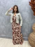 Vestido Longo Viscolycra Alcinha Animal Print