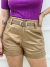 Short Couro Fake C/Cinto B41039