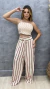 Calça Pantalona Viscolinho Listrada - comprar online