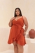 Vestido Curto Duna Plus Alça Envlope