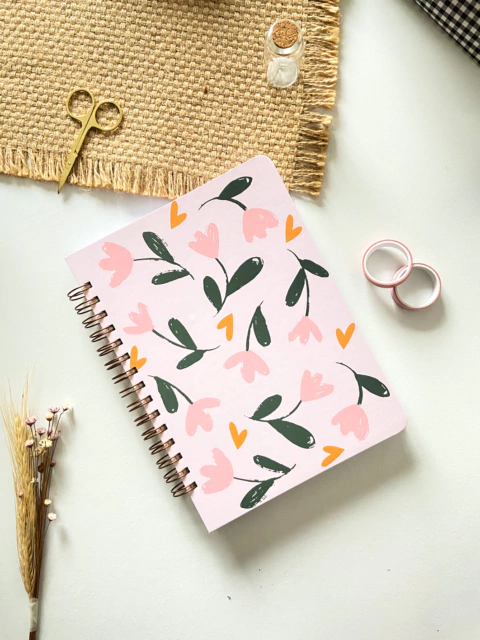 Caderno Colegial 5 Matérias | Rosa