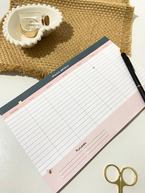 Bloco Planner Semanal