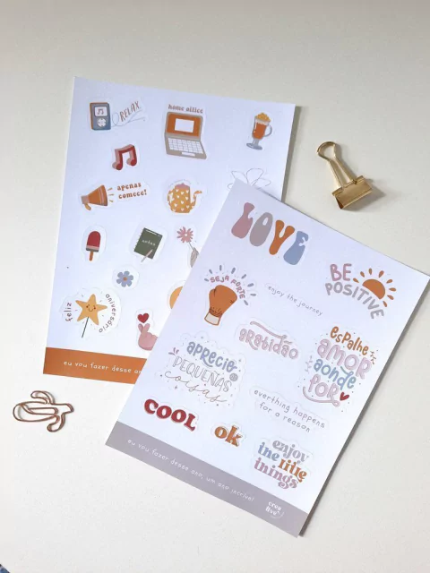 Cartelas de Adesivos