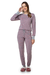 Pijama Feminino Longo Listrado Rosa Ecologic Sonhatto 17899