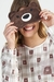 Pijama Feminino Manga Longa Lazy Bear Cor com Amor 17303 - comprar online