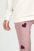 Pijama Feminino Manga Longa Moletinho Felpado e Legging Hearts Cor com Amor 17297 - DH pijamas