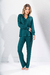 Pijama Feminino Longo Modal com Gola Pine Green Mixte 17836