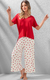 Pijama Feminino Pantacourt Modal Coração Vermelho Mixte 17984 na internet