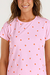 Pijama Feminino Curto Frutinhas Rosa Cor com Amor 18429 na internet