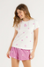 Pijama Feminino Curto Amor Rosa Algodão Cor com Amor 18492 - comprar online