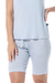 Pijama Feminino Curto Bermuda Viscolycra Listrada Ciel Sonhatto 18496 na internet