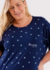 Camisola Manga Curta Plus Size Lazy Weekend Visco Cor com Amor 18548 na internet