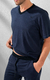Pijama Masculino Manga Curta e Calça Comprida Marinho com Preto Luca Mixte 21274 - comprar online