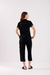 Pijama Feminino Manga Curta e Capri Poa Mini Heart P/B Visco Cor com Amor 18547 na internet
