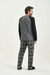 Pijama Masculino Longo Xadrez Escocês Preto e Cinza Chumbo Cor com Amor 21298 - DH pijamas