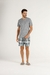 Pijama Masculino Curto Xadrez Serious Comfort Cor com Amor 21335 na internet