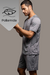 Pijama Masculino Curto Poliamida Dry Cinza Up Man - 21347