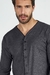 Pijama Masculino Manga Longa com Abertura Cor com Amor 21124 - comprar online