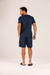 Pijama Masculino Curto Deep Blue + Saquinho Cor com Amor 21252 - loja online