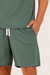 Pijama Masculino Curto Verde Miragem + Saquinho Cor com Amor 21253 na internet