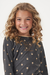Pijama Menina Manga Longa Malha Blend Coffee Cor com Amor 30769 na internet