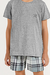 Pijama Infantil Curto Menino Xadrez Serious Comfort Cor com Amor 30857 - comprar online