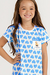 Camisola Menina Manga Curta Urso Good Times Malha Comfort Cor com Amor 30877 - comprar online