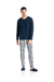 Pijama Masculino Longo Rafael Skin Touch Listrado Daniela Tombini 21153
