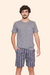 Pijama Masculino Curto Blue Moment Lua Luá 21268