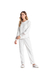 Pijama Feminino Longo Giordana Off White Fleece Daniela Tombini 17369