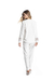 Pijama Feminino Longo Giordana Off White Fleece Daniela Tombini 17369 - DH pijamas