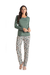 Pijama Feminino Longo Microfibra Animal Print Caroline Daniela Tombini 17456 - comprar online