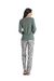 Pijama Feminino Longo Microfibra Animal Print Caroline Daniela Tombini 17456 - loja online