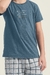 Pijama Infantil Menino Curto Xadrez Day Off Cor com Amor 30719 - comprar online