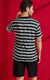 Pijama Masculino Curto Modal Listrado Preto e Branco Mixte 20948 na internet