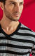 Pijama Masculino Curto Modal Listrado Preto e Branco Mixte 20948 - DH pijamas